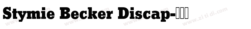 Stymie Becker Discap字体转换